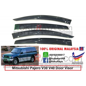 Mitsubishi Pajero V6 V31 / V32 / V34 / V44WG (2nd Gen) 1994-1999 AG Door Visor Air Press Wind Deflector ( Big 12cm Width)